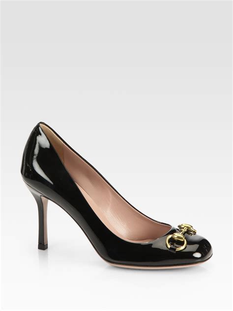 gucci patent leather pumps